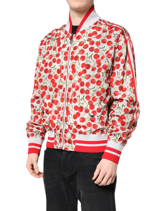 Chaqueta Bomber con Estampado de Cereza - Image 3