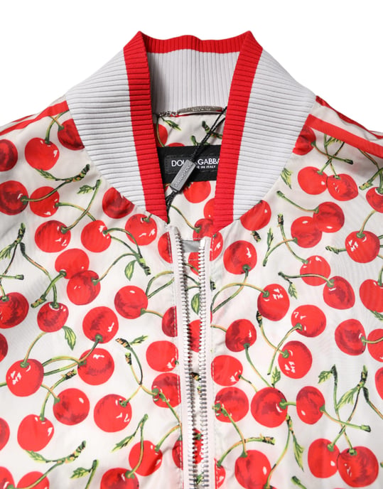 Chaqueta Bomber con Estampado de Cereza - Image 5
