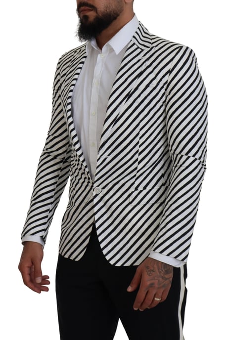 Blazer a Rayas con Solapa Notch - Image 2
