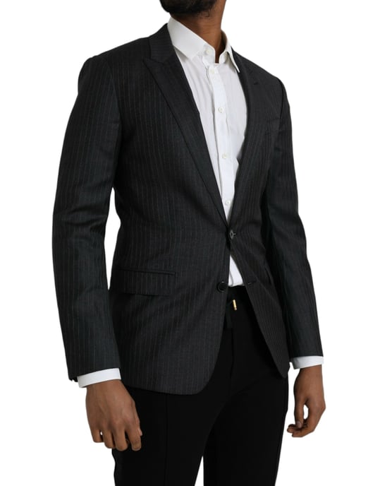 Blazer de corte clásico a rayas - Image 2
