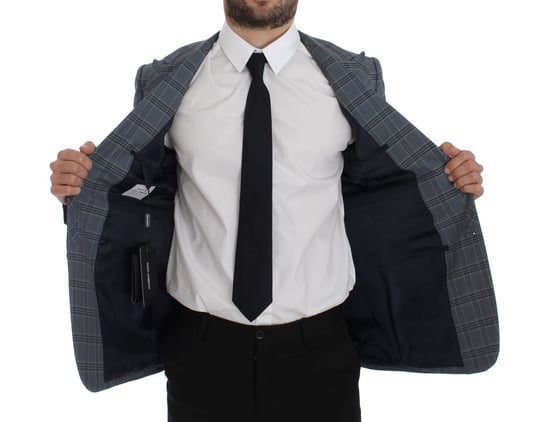 Blazer a Cuadros Grises Corte Clásico - Image 6