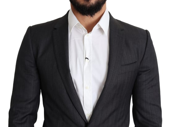 Blazer de Rayas Verticales Ajuste Clásico Jkt2774 - Image 3