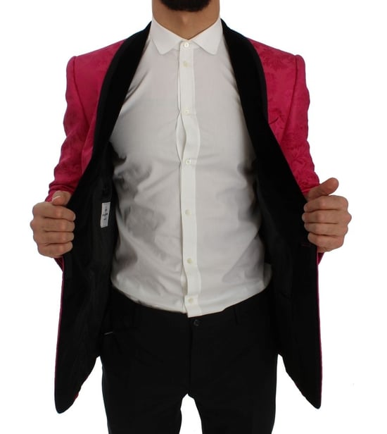 Blazer de Brocado Floral con Solapa de Chal - Image 6