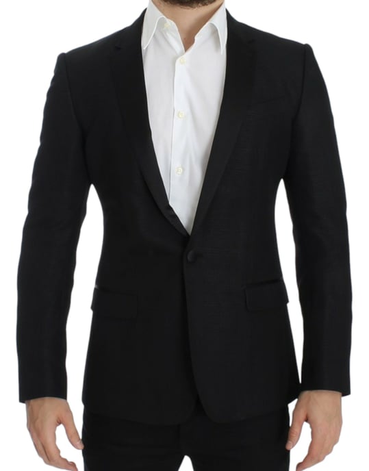 Blazer Clásico Ajustado Negro - Image 1