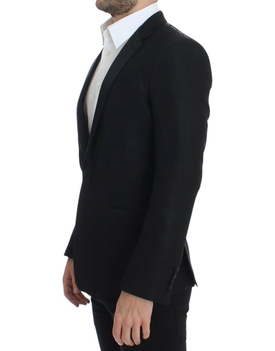 Blazer Clásico Ajustado Negro - Image 2