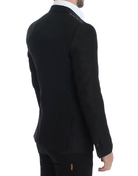 Blazer Clásico Ajustado Negro - Image 4