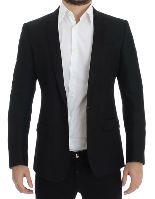 Blazer Clásico Ajustado Negro - Image 6