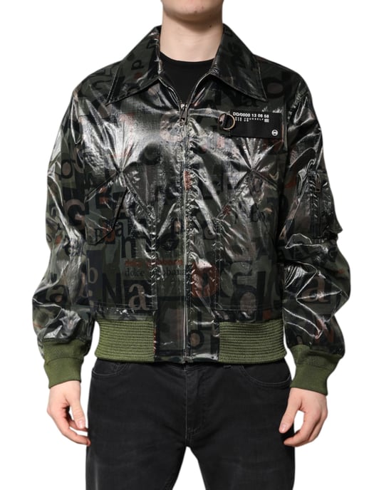 Chaqueta bomber con estampado de letras - Image 2