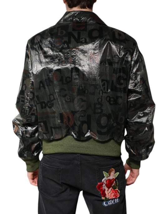 Chaqueta bomber con estampado de letras - Image 4
