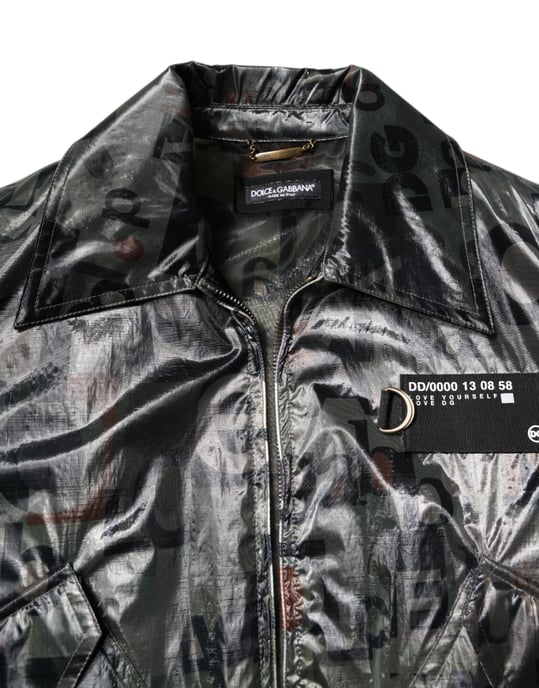 Chaqueta bomber con estampado de letras - Image 5