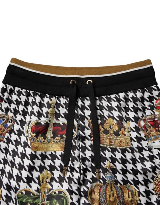Pantalones de Houndstooth con Estampado de Corona - Image 5