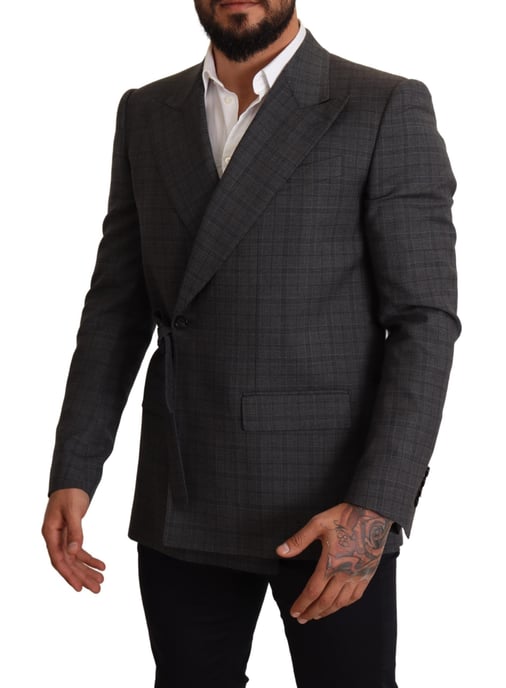 Blazer Envoltura Diseño Cuadros - Image 2