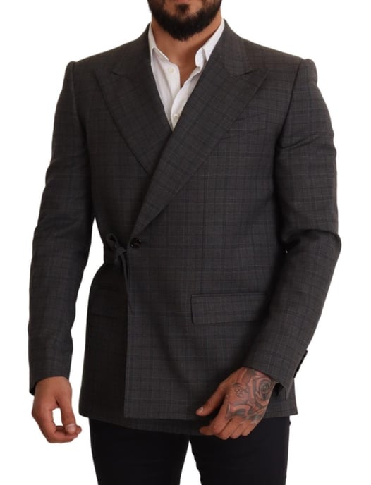 Blazer Envoltura Diseño Cuadros - Image 5