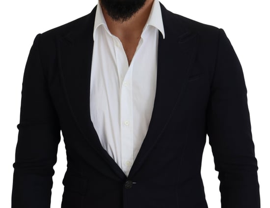 Blazer Clásico de Dos Botones en Marino - Image 4