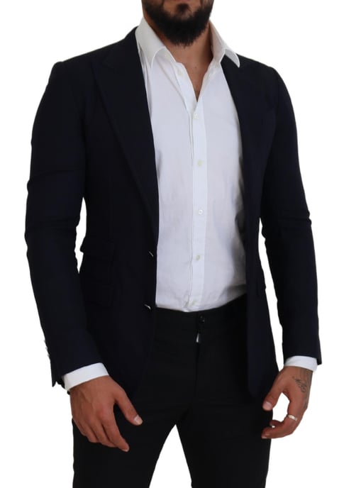 Blazer Clásico de Dos Botones en Marino - Image 6