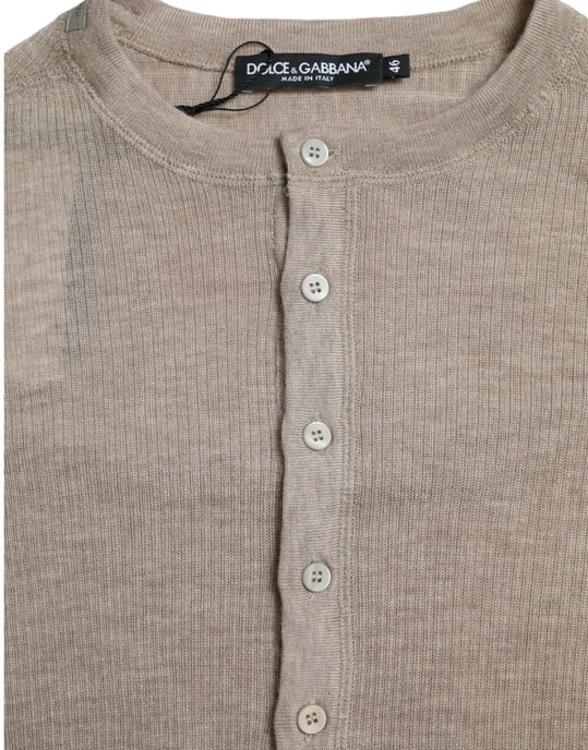 Camisa de Cachemira Henley de Manga Larga - Image 3