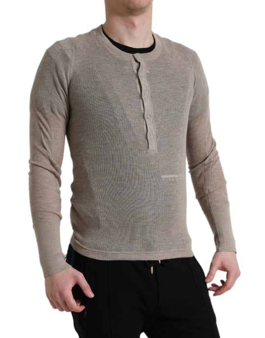 Camisa de Cachemira Henley de Manga Larga - Image 4