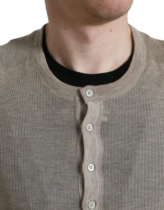 Camisa de Cachemira Henley de Manga Larga - Image 6