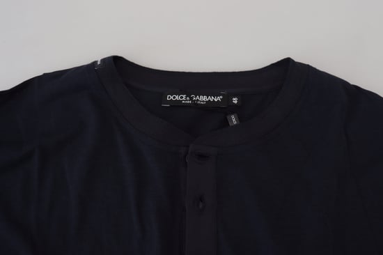 Camisa de punto de manga larga con cuello Henley - Image 6