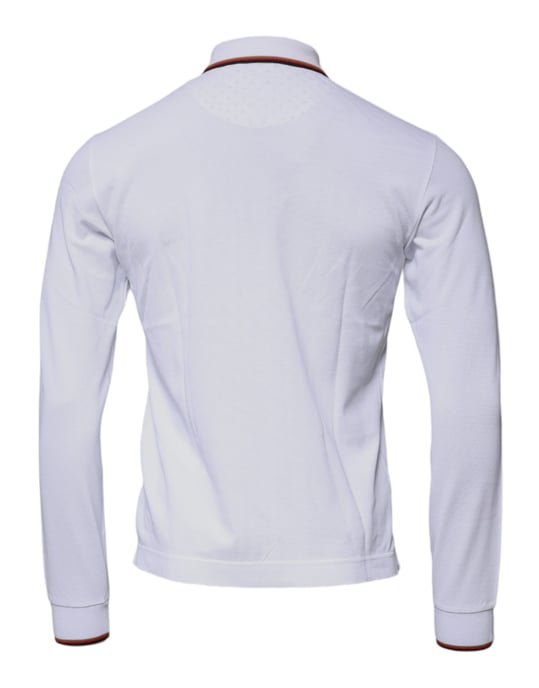 Camiseta polo de manga larga con cremallera y detalle de corona - Image 5