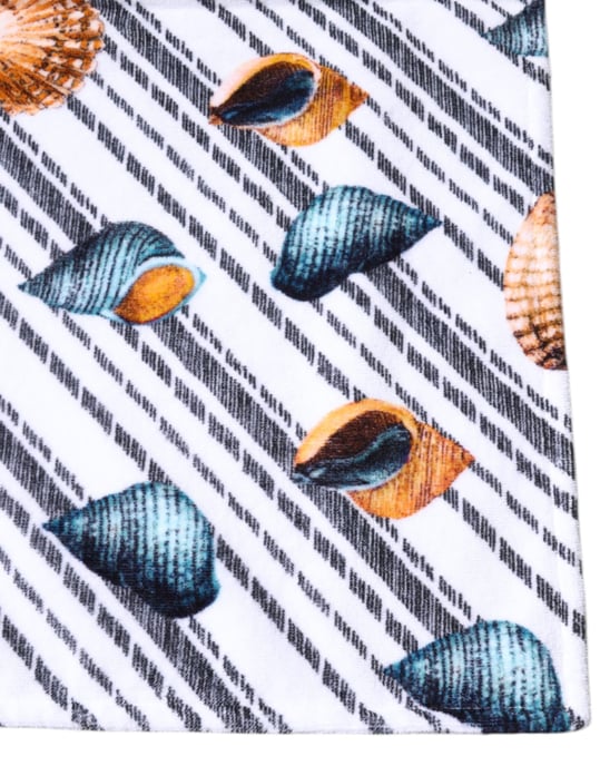 Pareo con estampado de conchas marinas - Image 3
