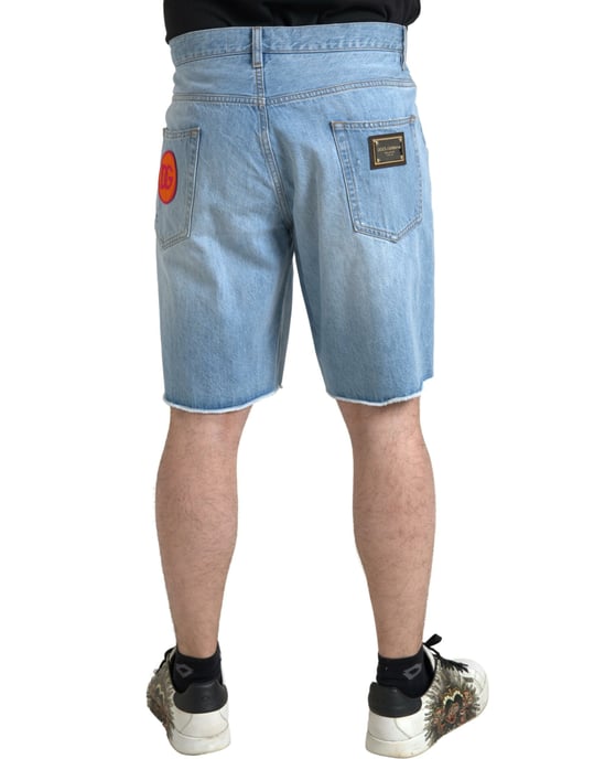 Pantalones Cortos de Mezclilla con Detalle de Parche y Corte Relajado - Image 2