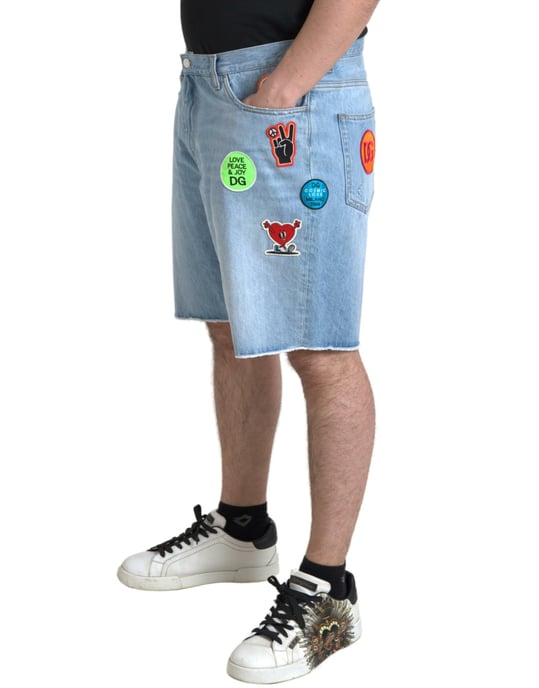 Pantalones Cortos de Mezclilla con Detalle de Parche y Corte Relajado - Image 3