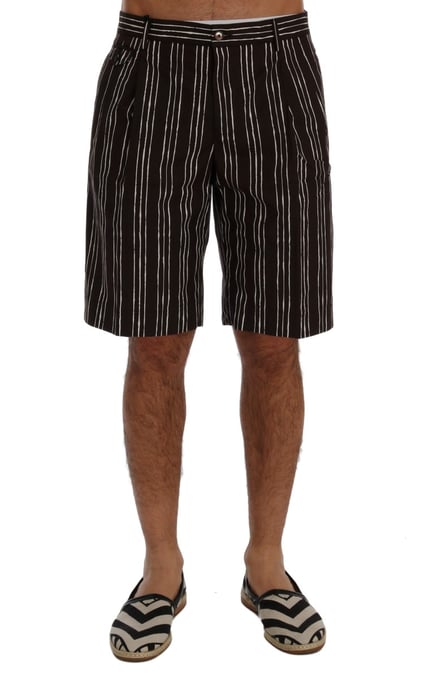 Pantalones Cortos de Rayas Verticales - Image 1