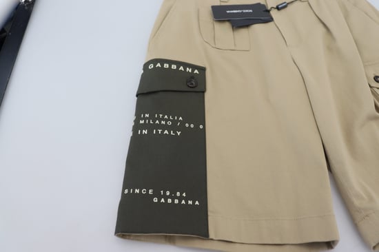 Pantalones Cortos Cargo Beige Modelo - Image 5