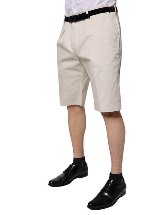 Pantalones Cortos de Algodón Plisados Casual - Image 3