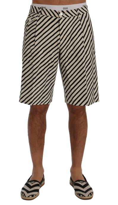 Pantalones Cortos Rayados Diagonales Verano Resort - Image 1