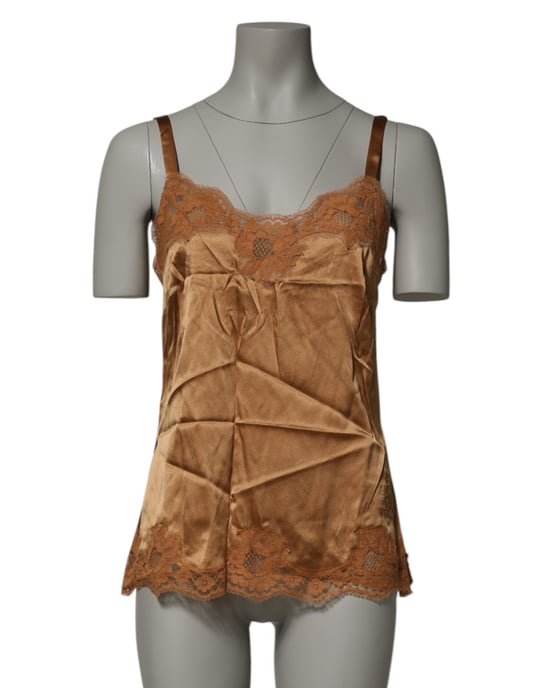 Camisón de Seda con Encaje - Image 1