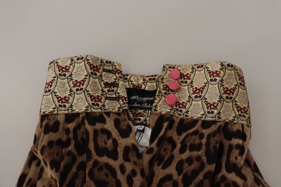 Pantalones Culottes de Cintura Alta con Estampado de Leopardo - Image 4