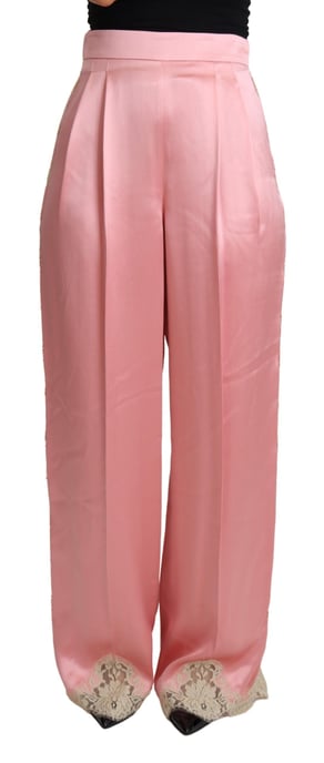Pantalones de Seda de Pierna Ancha Dolce Gabbana - Image 1