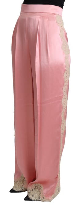 Pantalones de Seda de Pierna Ancha Dolce Gabbana - Image 2