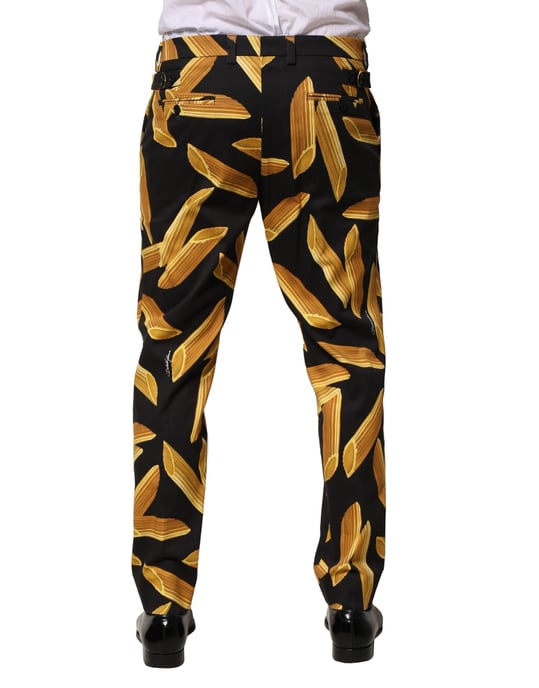 Pantalones de Seda con Estampado de Pasta - Image 4