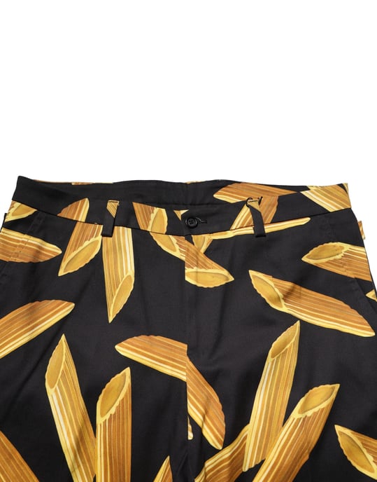 Pantalones de Seda con Estampado de Pasta - Image 5