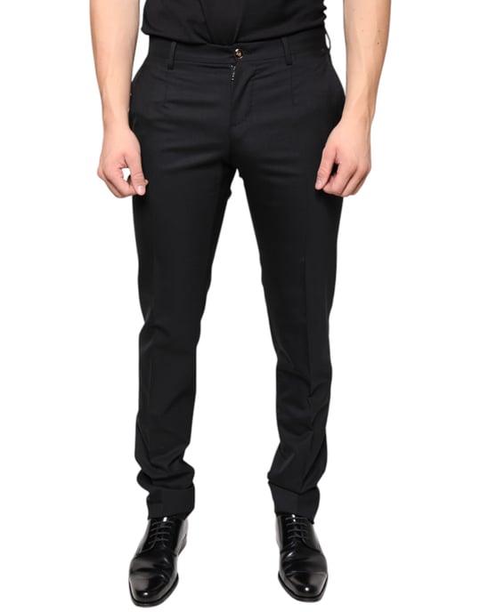 Pantalones Clásicos Ajuste Regular Negros - Image 1