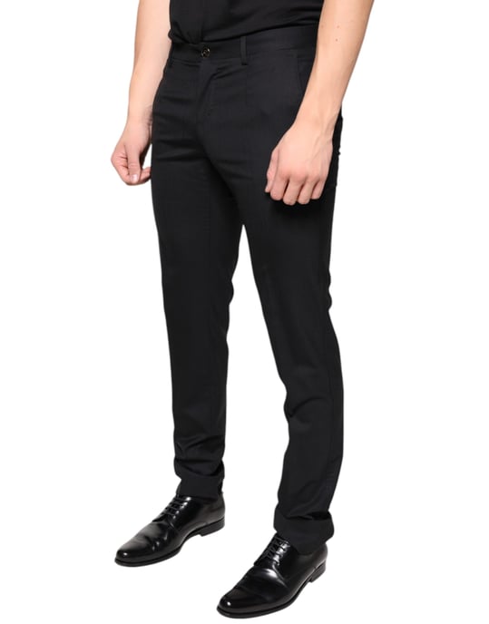 Pantalones Clásicos Ajuste Regular Negros - Image 3