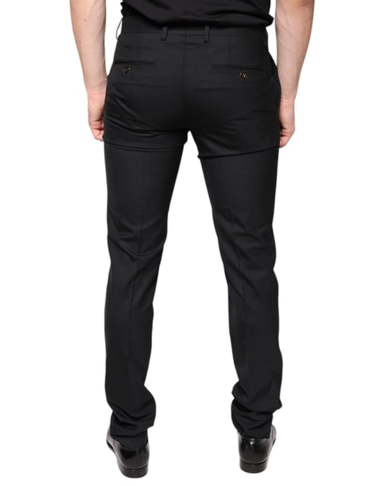 Pantalones Clásicos Ajuste Regular Negros - Image 4