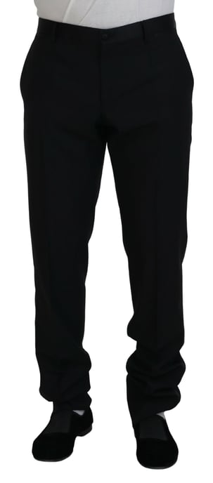 Pantalones Clásicos Ajuste Negro - Image 1