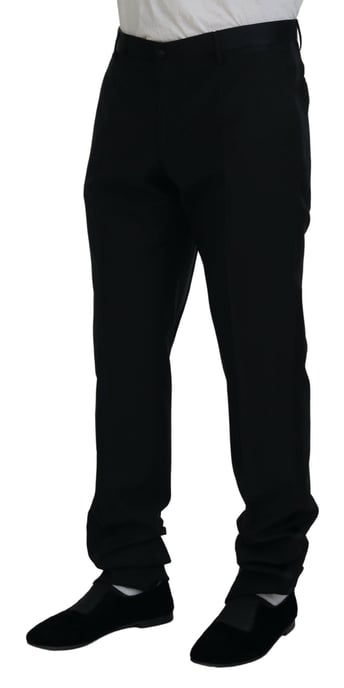 Pantalones Clásicos Ajuste Negro - Image 2