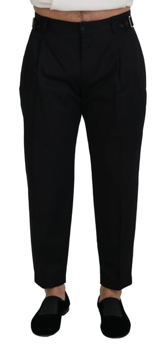 Pantalones de tiro medio de pierna recta - Image 1