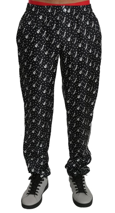Pantalones de lounge con estampado musical - Image 4