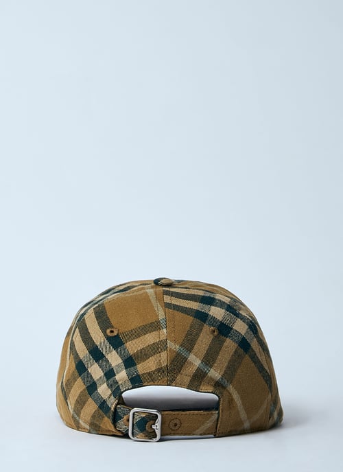 Gorra de béisbol de algodón con estampado de cuadros Burberry - Image 4