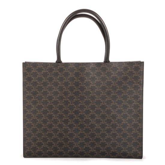 Celine Horizontal Cabas en Black Lienzo recubierto - Image 4