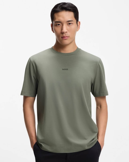 Camiseta de cuello redondo TChup en verde salvia - Image 1