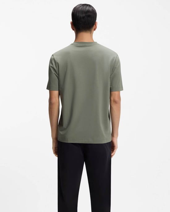 Camiseta de cuello redondo TChup en verde salvia - Image 2