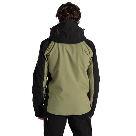Dare 2B Mens Mountain Series Waterproof Jacket (Olive Green/Black) - Image 4