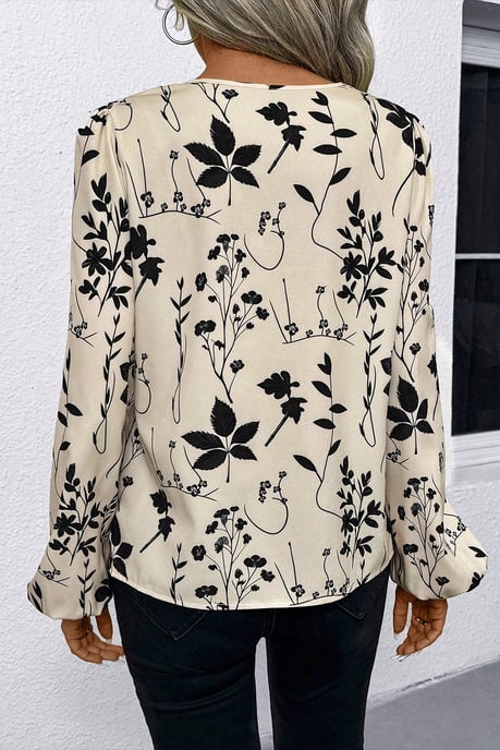 Blusa de mangas largas con estampado floral - Image 2